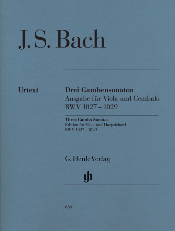 BACH J.S. - SONATAS URTEXT (3) - BWV.1027-1029