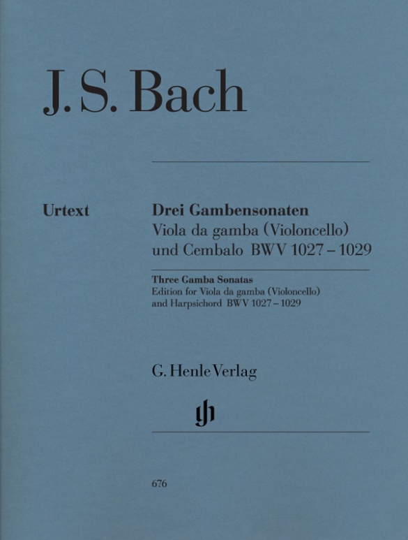 BACH J.S. - SONATAS (3) URTEXT - BWV.1027-1029