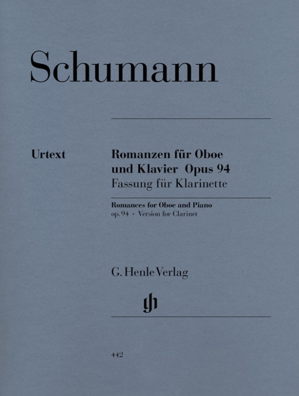 SCHUMANN R. - ROMANZAS (3) OP.94 CLARINETE URTEXT