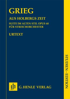 GRIEG E. - SUITE HOLBERG - OP.40 URTEXT ORQUESTA (BOLSILLO)
