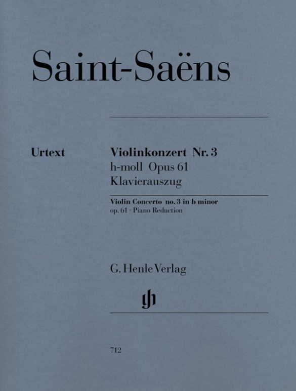 SAINT SAENS C. - CONCIERTO Nº3 SI m OP.61  URTEXT -