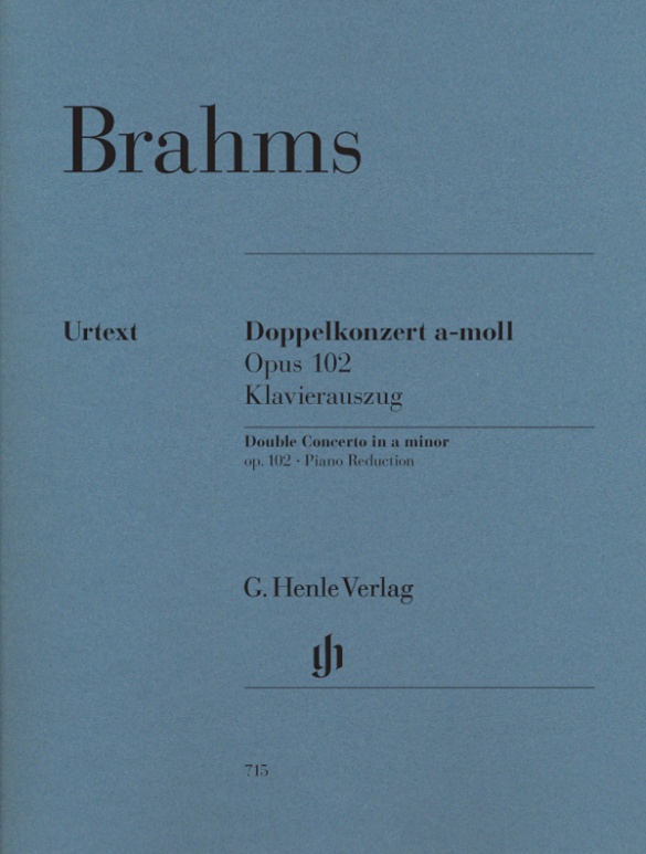 BRAHMS J. - DOBLE CONCIERTO LAm OP.102 VIOLIN Y VIOLONCHELO URTEXT
