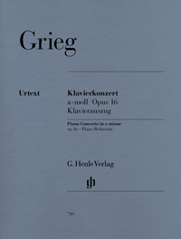 GRIEG E. - CONCIERTO LA m OP.16  URTEXT - 2 PIANOS 4 MANOS