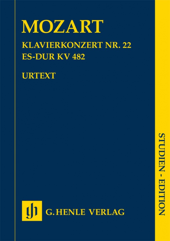 MOZART W.A. - CONCIERTO Nº22 MIb M KV482 URTEXT - PIANO Y ORQUESTA