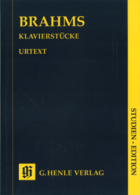 BRAHMS J. - OBRAS PARA PIANO (KLAVIERSTUCKE) URTEXT -