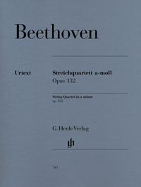 BEETHOVEN L.V. - CUARTETO Nº15 LA m (2V/VA/VC) OP.132  URTEXT -