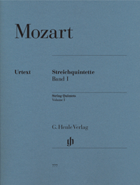 MOZART W.A. - QUINTETOS V.1 (2V/2VA/VC)  URTEXT -