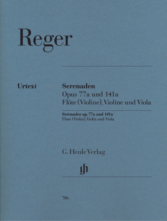 REGER M. - SERENATAS OP.77A Y OP.141A FLAUTA (VIOLIN) VIOLIN Y VIOLA URTEXT