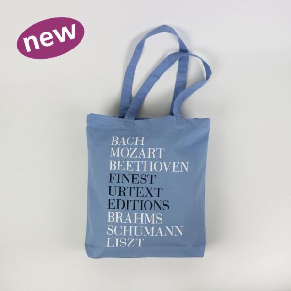 REGALO - BOLSA DE LONA (TELA) AZUL CON COMPOSITORES FAMOSOS