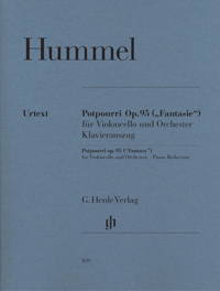 HUMMEL J.N. - POTPOURRI OP.95  URTEXT -version violonchelo