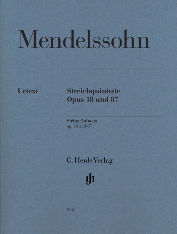 MENDELSSOHN F. - QUINTETOS (PT)    2V/2VA/VC - OP.18/87  URTECT -