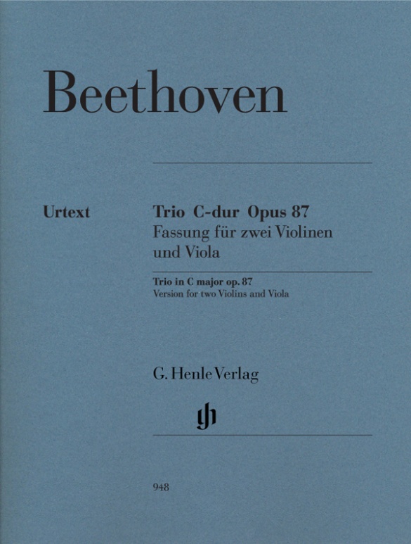 BEETHOVEN L.V. - TRIO DO M OP. 87 (2V/VA) - URTEXT