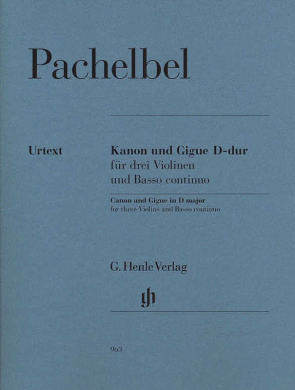 PACHELBEL J. - CANON Y GIGA RE M - URTEXT (3V/P)