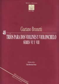 BRUNETTI G. - TRIOS PARA VIOLINES Y CELLOS SERIES VI Y VIII