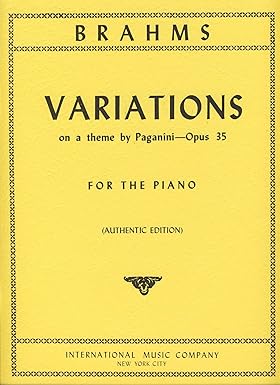 BRAHMS J. - VARIACIONES SOBRE TEMA DE PAGANINI - OP.35