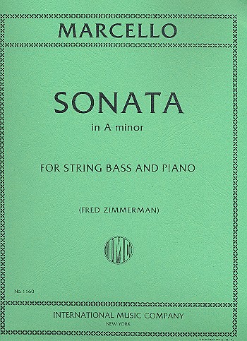 MARCELLO B. - SONATA LA m - CONTRABAJO Y PIANO