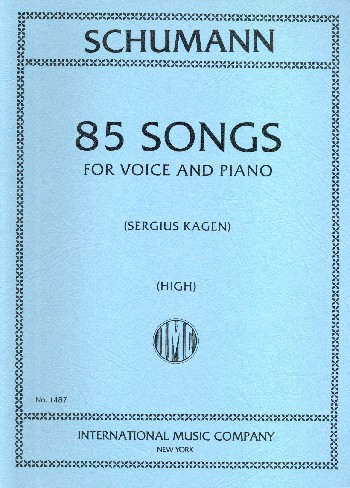 SCHUMANN R. - CANCIONES (85) VOZ ALTA (ALEMAN/INGLES)