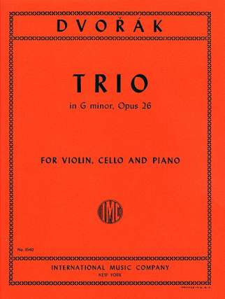 DVORAK A. - TRIO SOL m OP.26 URTEXT (PHILIPP)