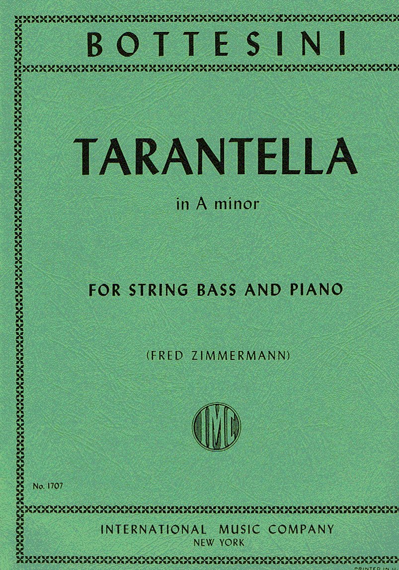 BOTTESINI G. - TARANTELA EN LA m  (CONTRABAJO Y PIANO)