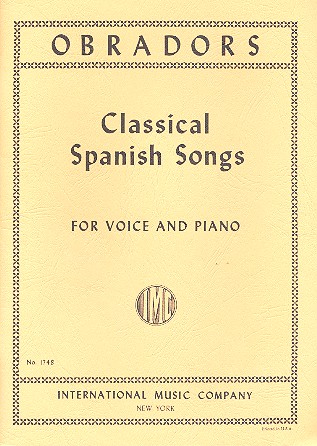 OBRADORS F. - CANCIONES ESPAÑOLAS