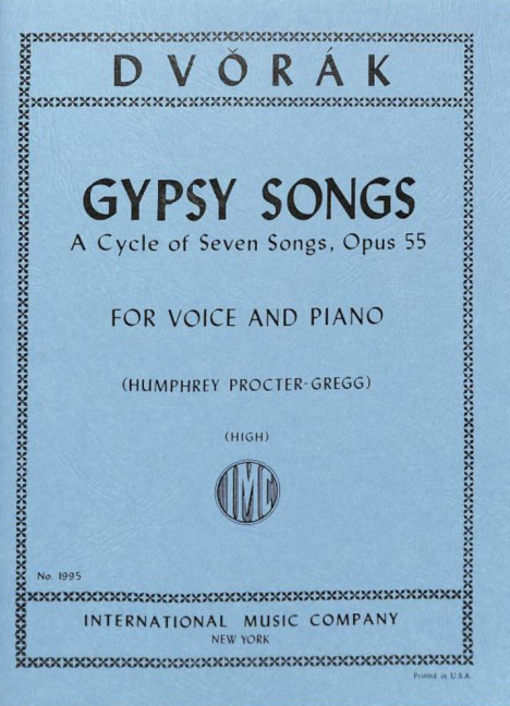 DVORAK. - GYPSY SONGS (C/P)