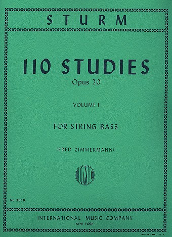 STURM. - ESTUDIOS (110) OP. 20 . V.1 CONTRABAJO