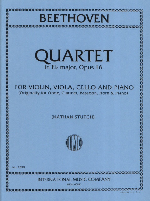 BEETHOVEN L.V.- CUARTETO MIb M (SC+PT)  V/VA/VCP -OP.16