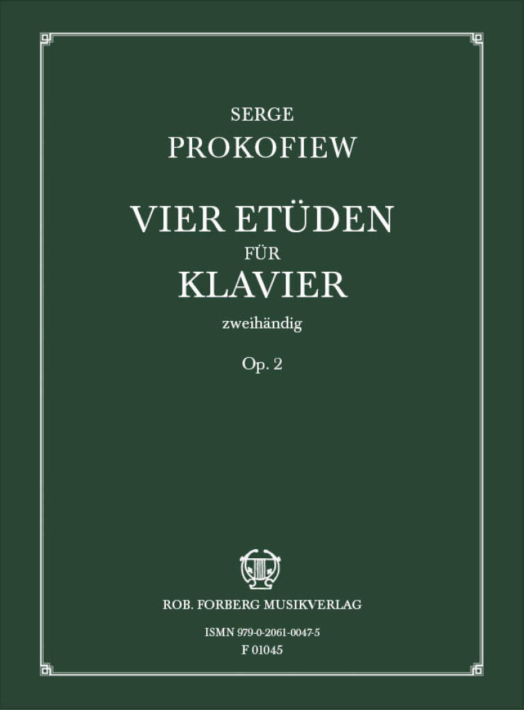PROKOFIEFF S. - ESTUDIOS (4) - OP.2 *FORBERG*