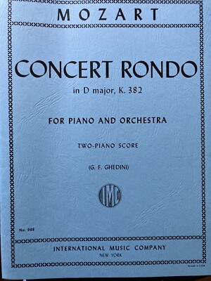 MOZART W.A. - CONCIERTO RONDO RE M - KV.382