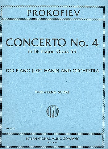 PROKOFIEFF S. - CONCIERTO Nº4 DO M - OP.53 (2P 4MANOS)