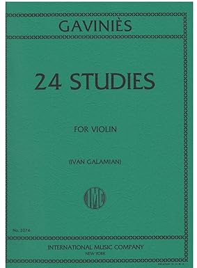 GAVINIES P. - ESTUDIOS MATINEES (24) - VIOLIN * Rev. GALIMIAN