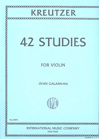 KREUTZER R. - ESTUDIOS (42) -VIOLIN - REV. GALAMIAN