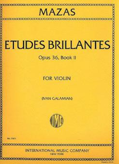 MAZAS J.F. - ESTUDIOS BRILLANTES V.2 (11-40) (40) - OP.36- (VIOLIN)