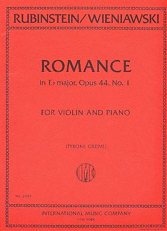 WIENIAWSKI7RUBINSTEIN - ROMANCE MIb M OP.44 Nº1