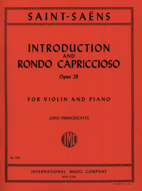 SAINT SAENS C. - INTRODUCCION Y RONDO CAPRICHOSO - OP.28