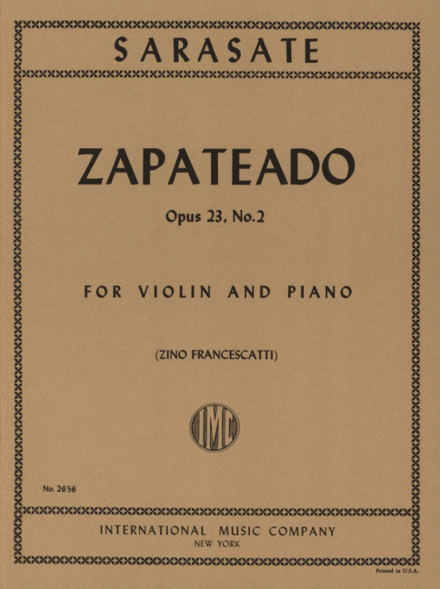 SARASATE P. - ZAPATEADO - OP.23 Nº2