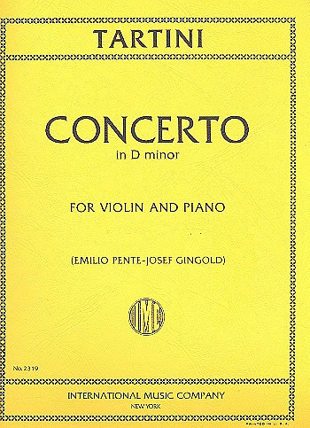 TARTINI G. - CONCIERTO RE m -