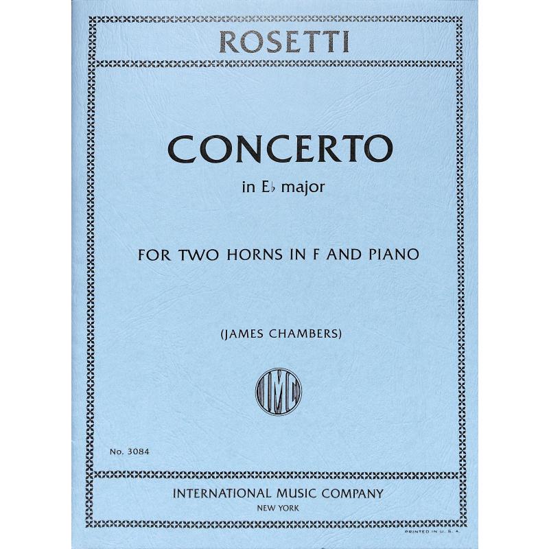 ROSETTI F.A. - CONCIERTO MIbM - 2 TROMPAS - PIANO