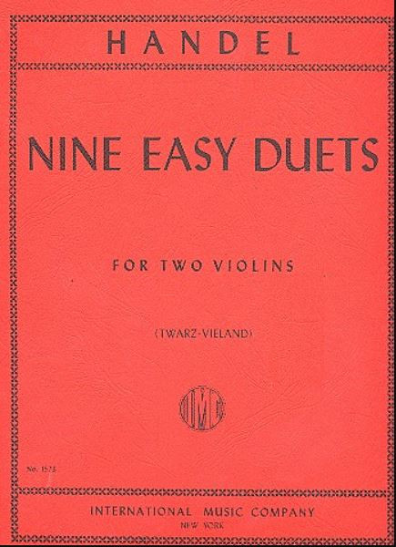 HANDEL G.F. - DUOS FACILES (9) -