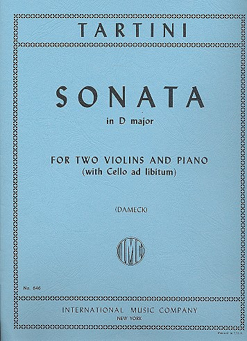 TARTINI G. - SONATA RE M -