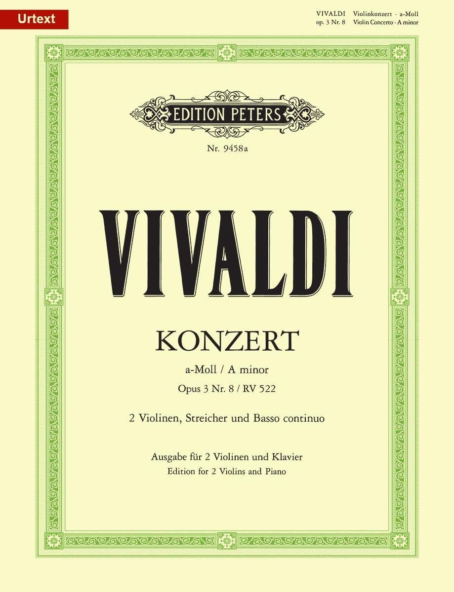 VIVALDI A. - CONCIERTO LA m OP.3 Nº8 - RV.522 PETERS