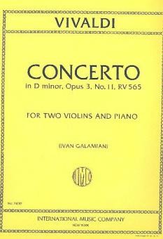 VIVALDI A. - CONCIERTO RE m OP.3 - RV.565 (2VIOLINES)