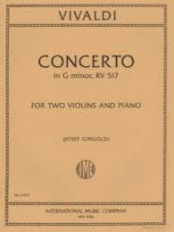 VIVALDI A. - CONCIERTO SOL m OP.27 Nº2 - RV.517- 2 VIOLINES