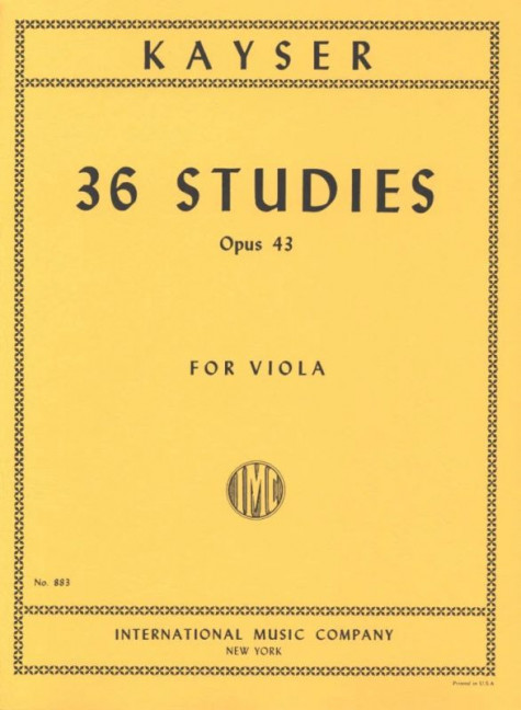 KAYSER H.E. - ESTUDIOS (36) - OP.43