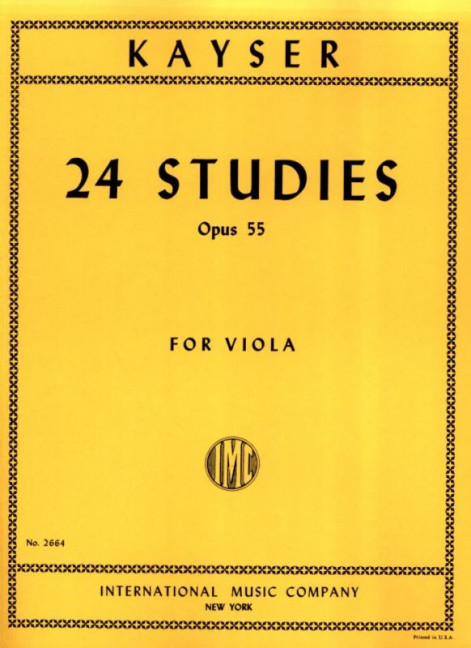 KAYSER H.E. - ESTUDIOS (24) - OP.55