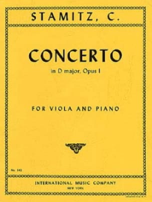 STAMITZ C. - CONCIERTO RE M - OP.1