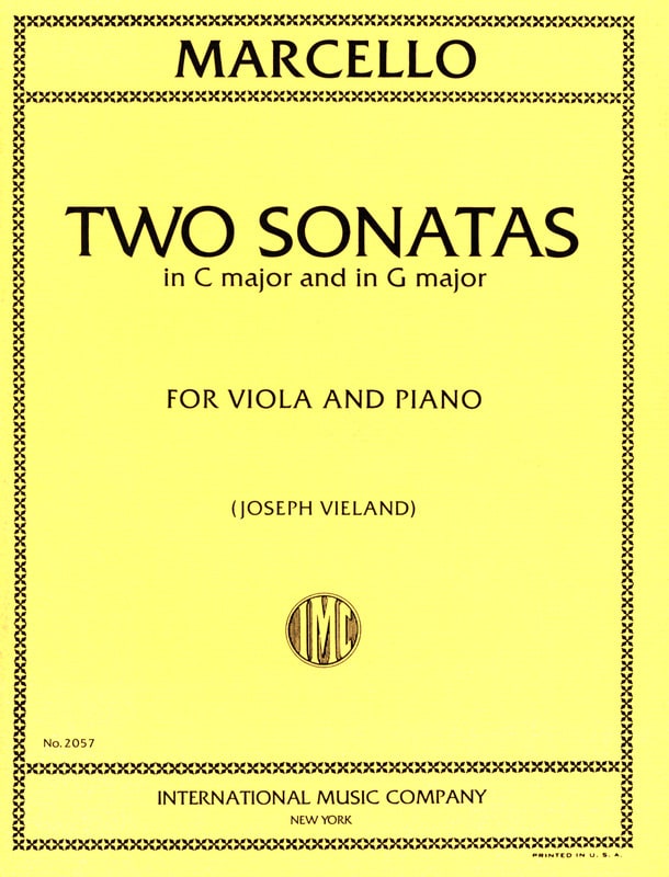 MARCELLO B. - SONATAS SOL M Y DO M (2) - (VIOLA /P)