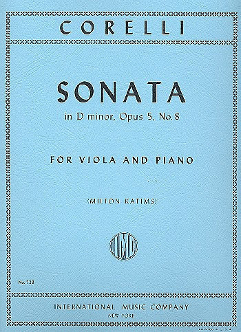 CORELLI A. - SONATA Nº8 RE m - OP.5