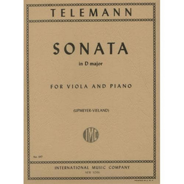 TELEMANN G.P. - SONATA RE M -CONTRABAJO