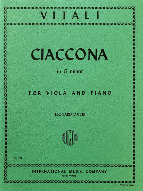 VITALI T. - CHACONA SOL m -
